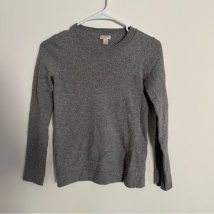J.Crew gray crewneck acrylic sweater